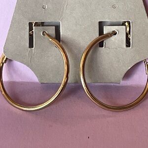 Classic Gold Hoop Earrings - Womens Fashion Jewelry